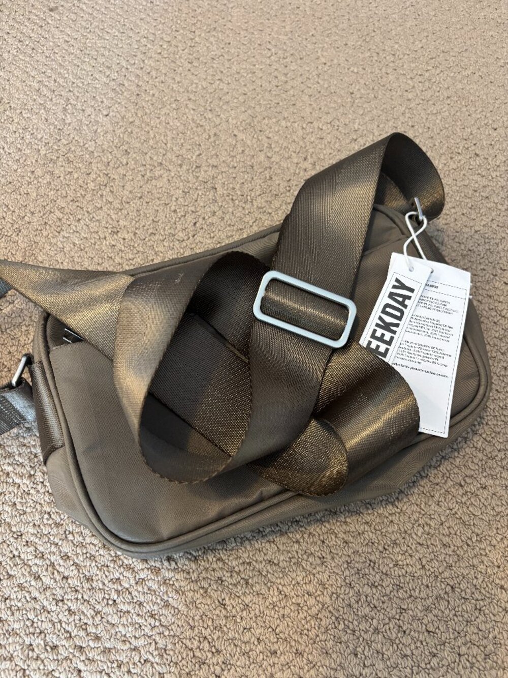 Weekday Crossbody bag, Taupe/Grey BNWT